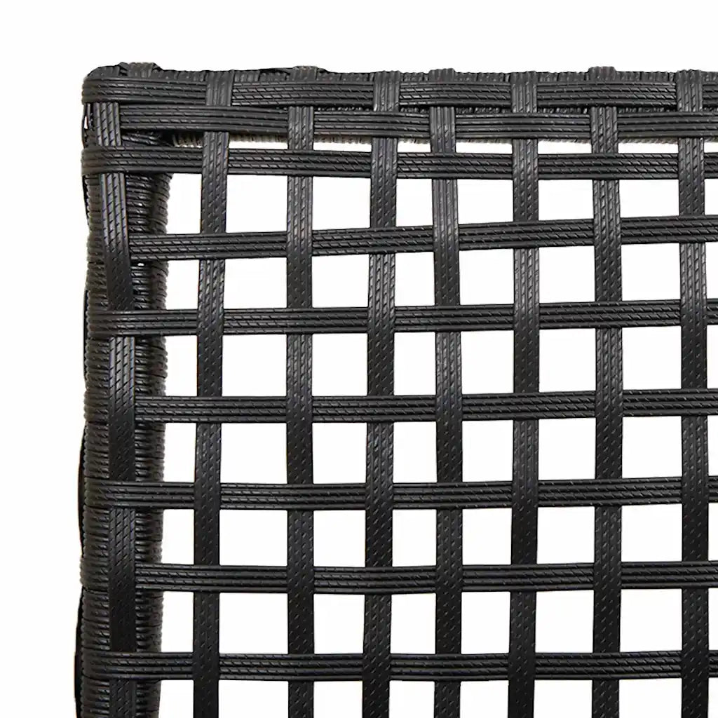 Sedia da Giardino 2 pcs Nero 55 x 53 x 85 cm polyrattan 42003445