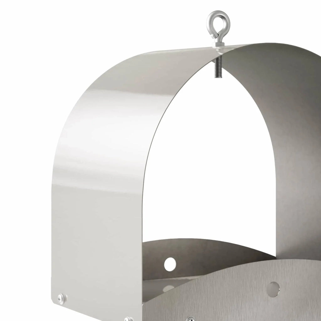 Mangiatoia per uccelli sospesa Acciaio Inox Argento 8014221