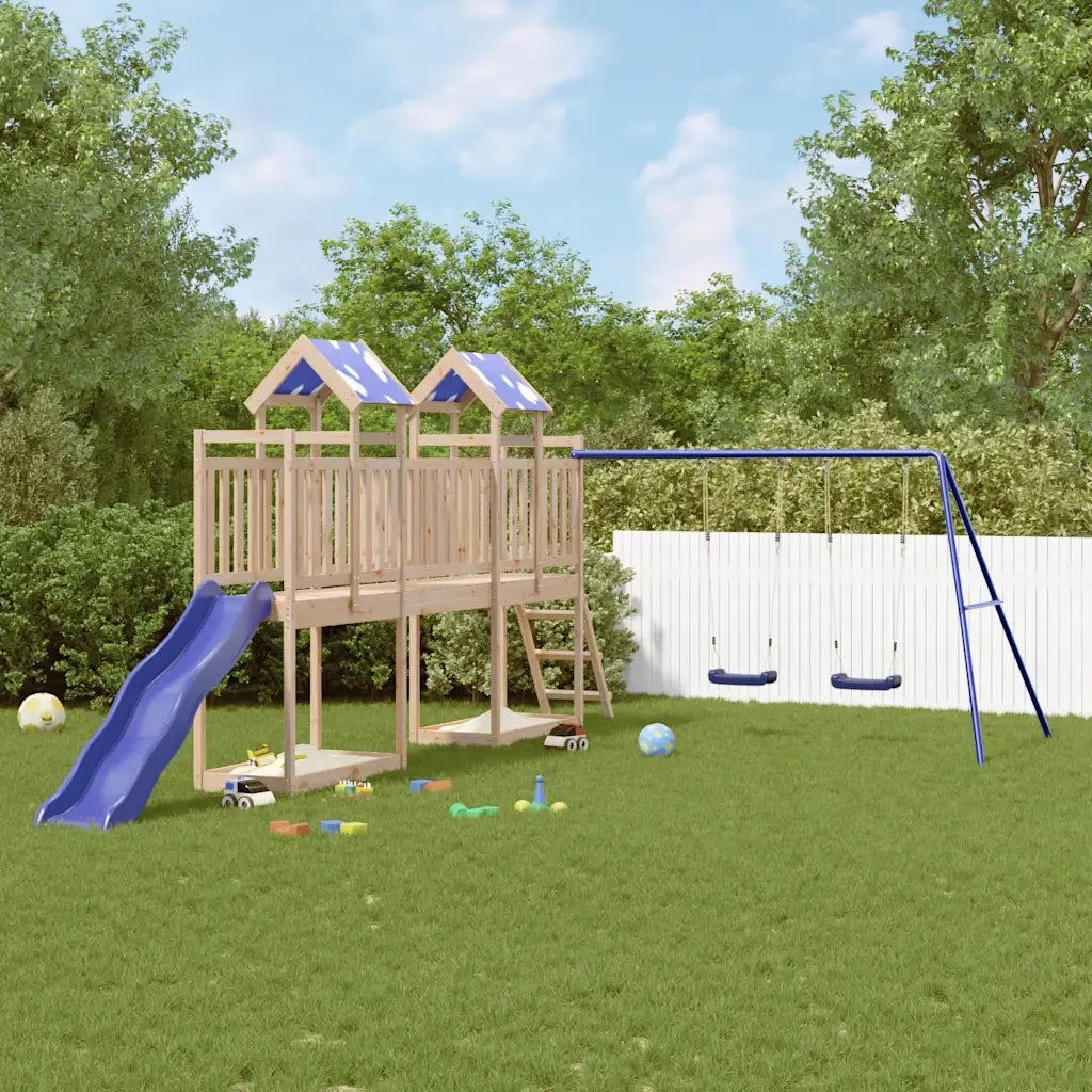 Set da Gioco da Esterno in Legno Massello di Pino 3279082