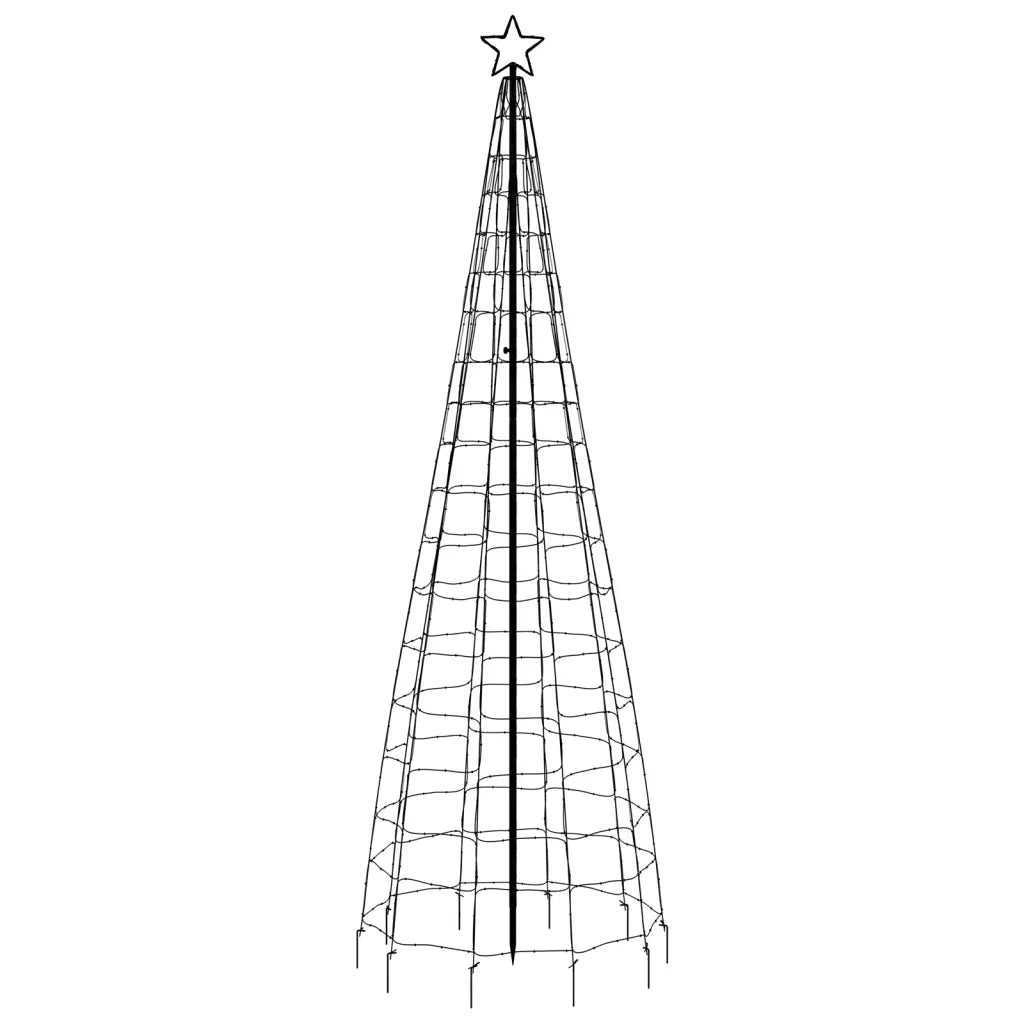 Albero di Natale a LED con Punte 570 LED Bianco Caldo 300 cm