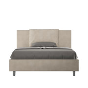 Letto Matrimoniale Extra Large 190x210 cm con Rete Antea Sabbia