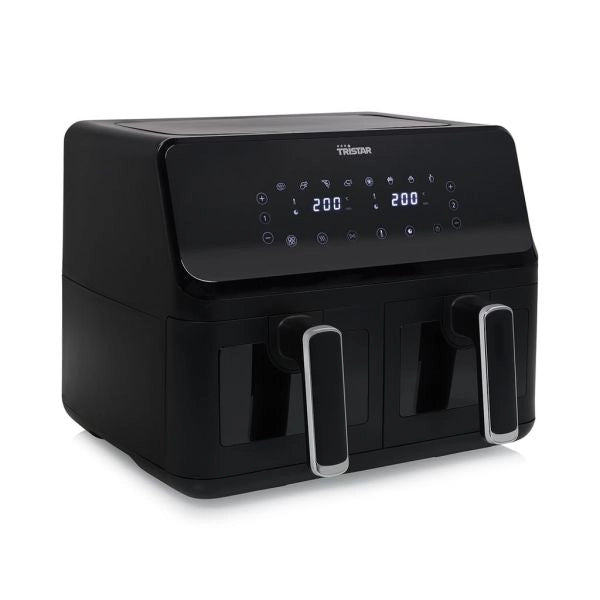 Tristar fr-9040 friggitrice doppia 8 l indipendente 2700 w friggitrice ad aria calda nero - 8712836981430