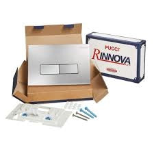KIT ECO DOPPIO TASTO TELAIO + PLACCA CM.28  Sp.1,0 Cromata     PUCCI