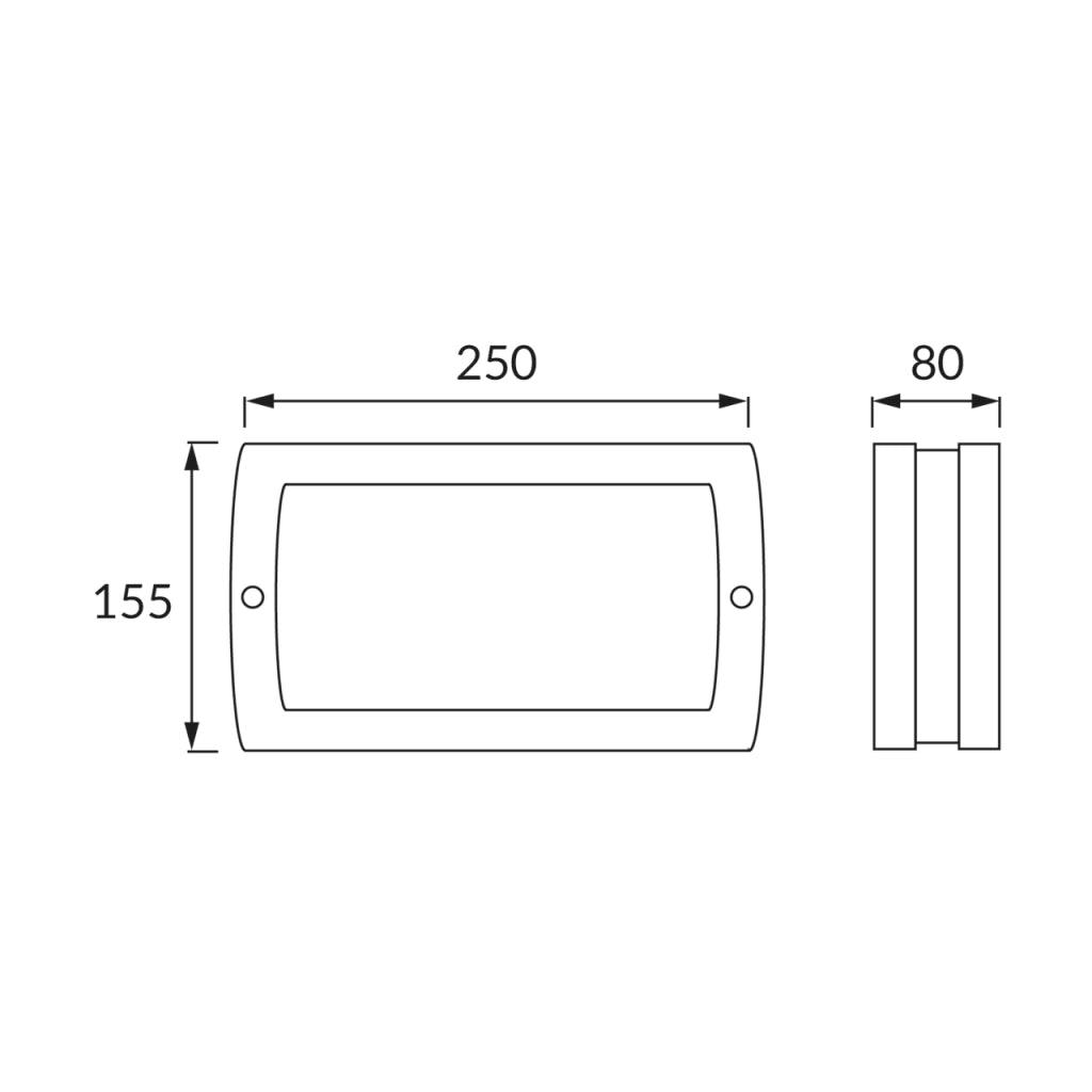 Applique esterna Struhm Solina nera numero LED 8W 4100K IP54