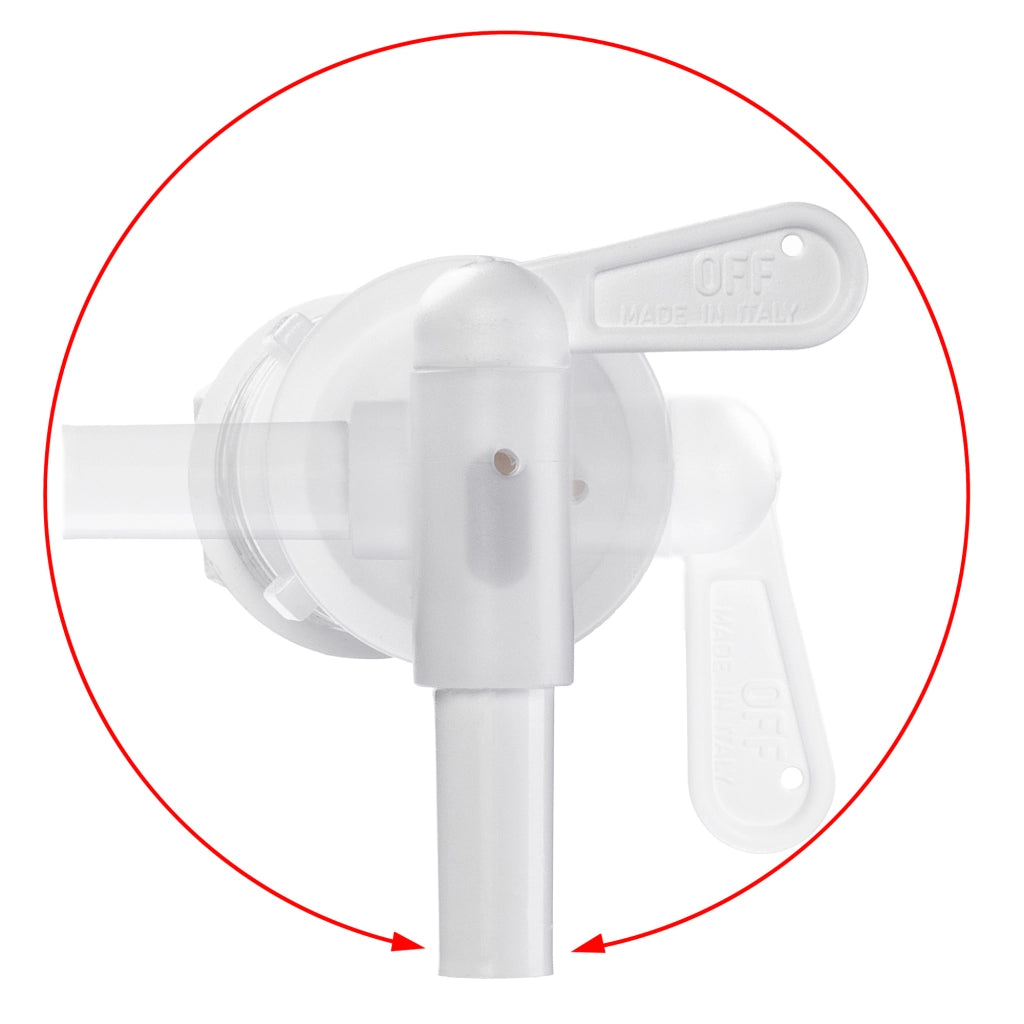 Contenitore di fermentazione KADAX da 33 litri, secchiello per vino, liquori e birra, con coperchio e rubinetto.
