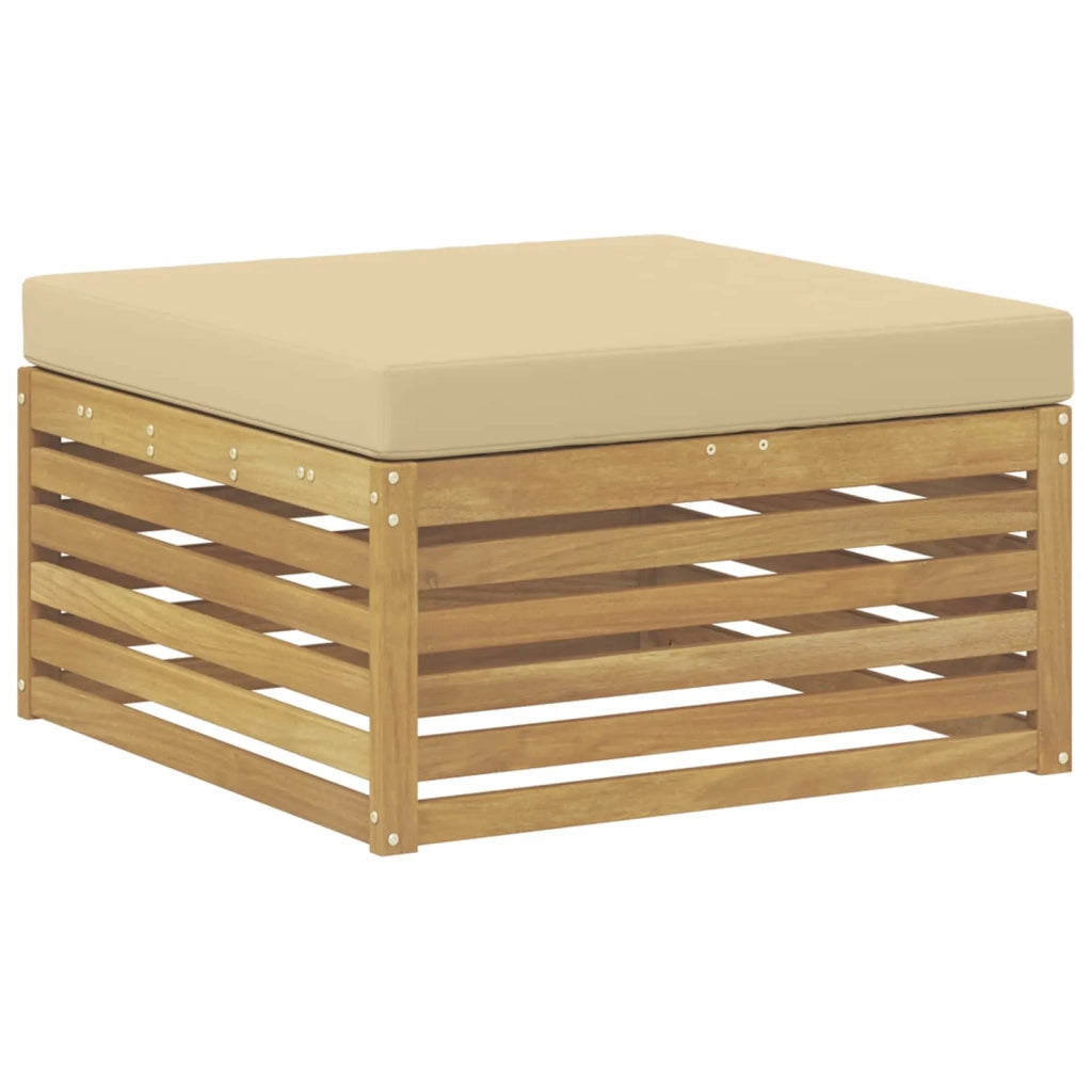 Set di divani da esterno 6 pz Bianco e Beige 3390928