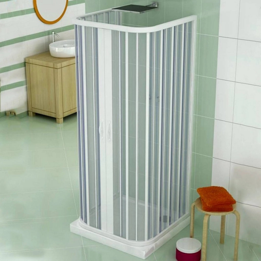 Box Doccia a Soffietto in PVC Saturnia 80/90 cm – Porta Doccia Pieghevole