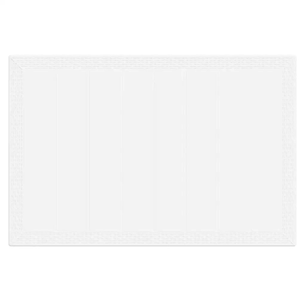 Set da Pranzo per Giardino 7 pcs Bianco Rattan Polt 3378562