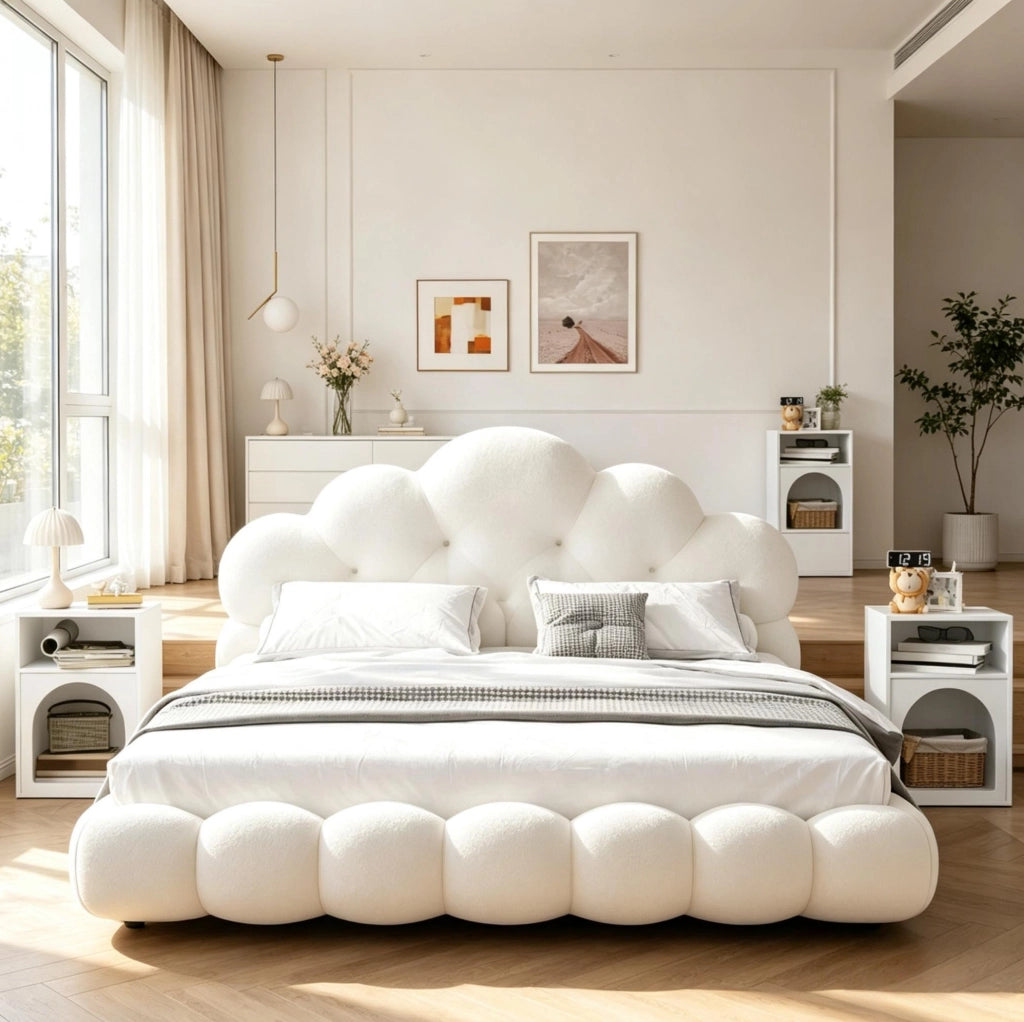 Set di 2 Comodini con Ripiani Aperti 40 x 30 x 60 cm Bianchi - Tavolini per Camera da Letto