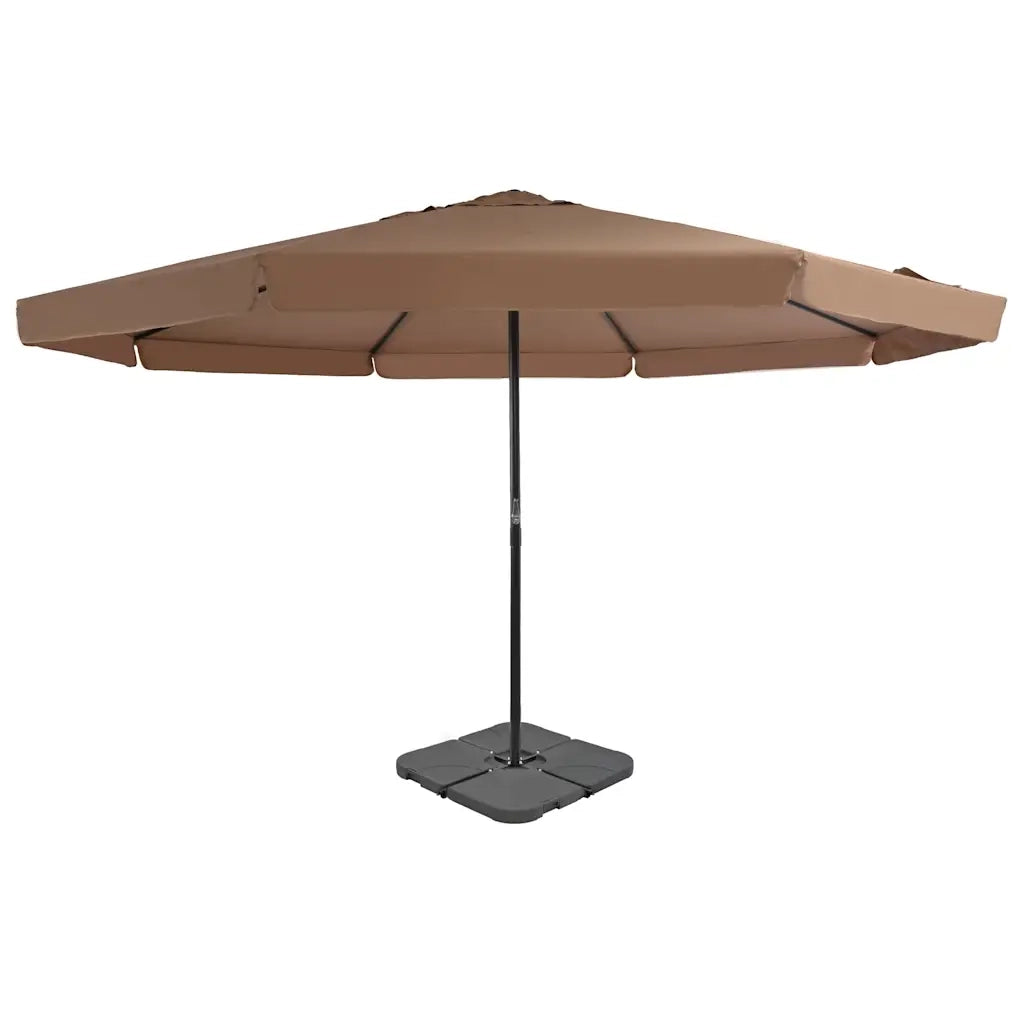 Ombrellone da Giardino con Base Portatile Tortora 276324