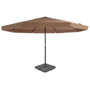 Ombrellone da Giardino con Base Portatile Tortora 276324