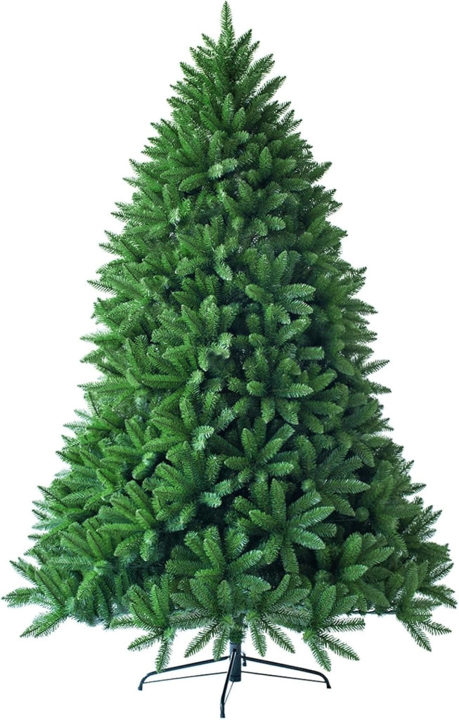 Albero di Natale Artificiale 150/180/225 cm, Albero di Natale con 600/1250/1968 Rami e Supporto in Metallo, Albero di Natale Realistico per Casa, Ufficio e Negozio (180 CM)