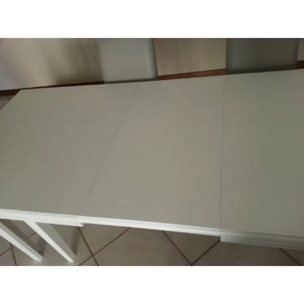Tavolo classico rettangolare allungabile 180x100 bianco (744) - Mobili 2G