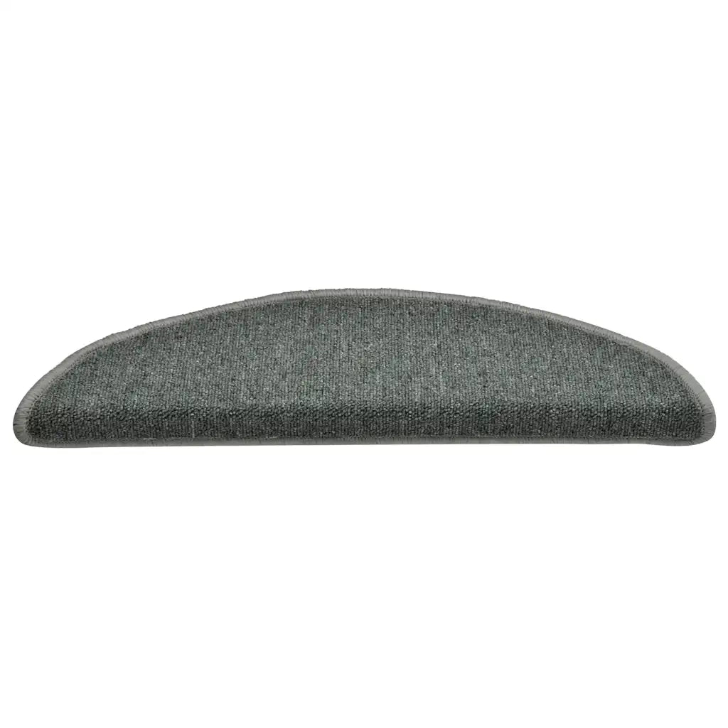 Tappetini per scale 30 pz 56x17x3 cm Verde scuro semicircolari 3365741