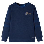 Felpa per Bambini Blu Marino Mélange 104 12660