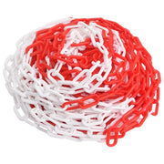 Catena Segnaletica Rossa e Bianca 100 m Ø8 mm in Plastica 150928