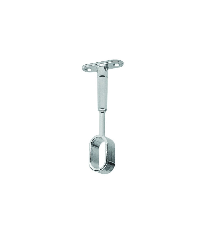 REGGITUBO LATERALE CHIUSO OVALE 15x30 mm - Cromato - 10 pezzi