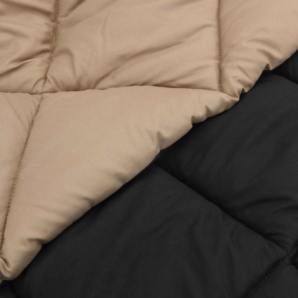 Piumone Completo Annuale Nero e Talpa 140 x 200 cm Microfibra 42025609
