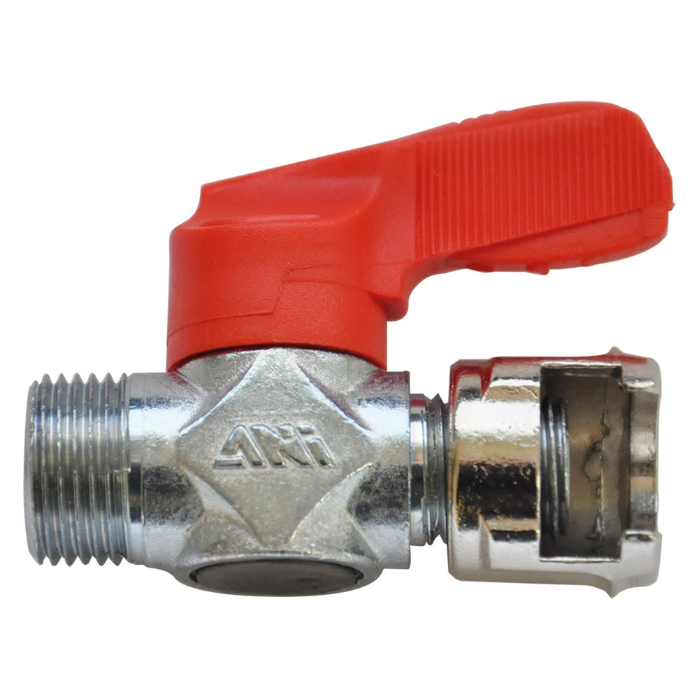 Rubinetto di Linea con Dado Fresato Air 12 3/8m Ani 13 a 5 Pezzi