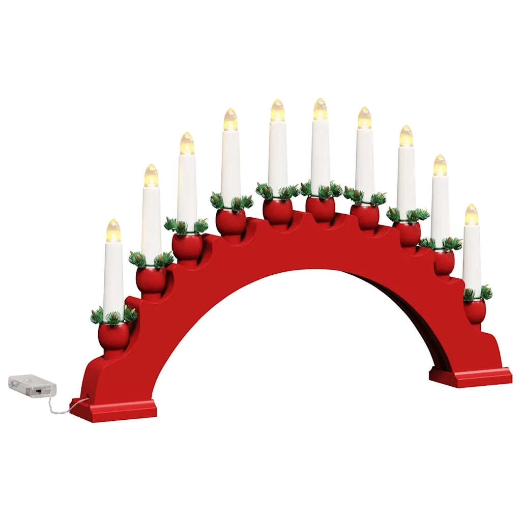 Arco di Candele di Natale con 10 Candele LED LED Bianco caldo 42019711
