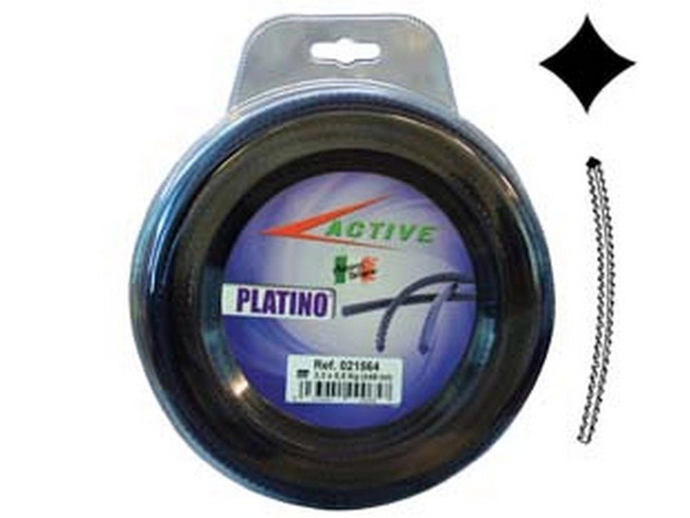 1blister filo nylon "platino" seghettato viola decespugliatori  mm4 blister mt30 cod:ferx.fer293273
