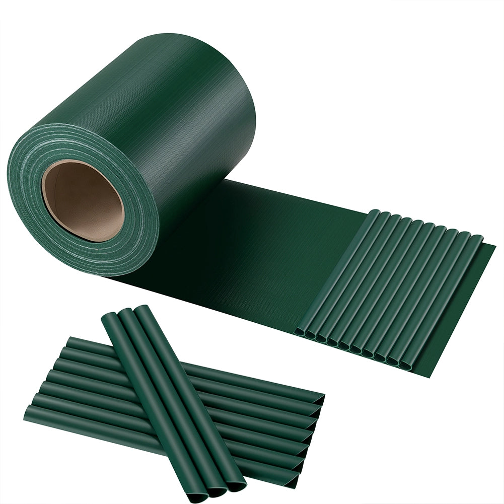 Frangivista in PVC Verde 19cmx35M Telo Oscurante 450gr/mq Anti Uv da Esterno