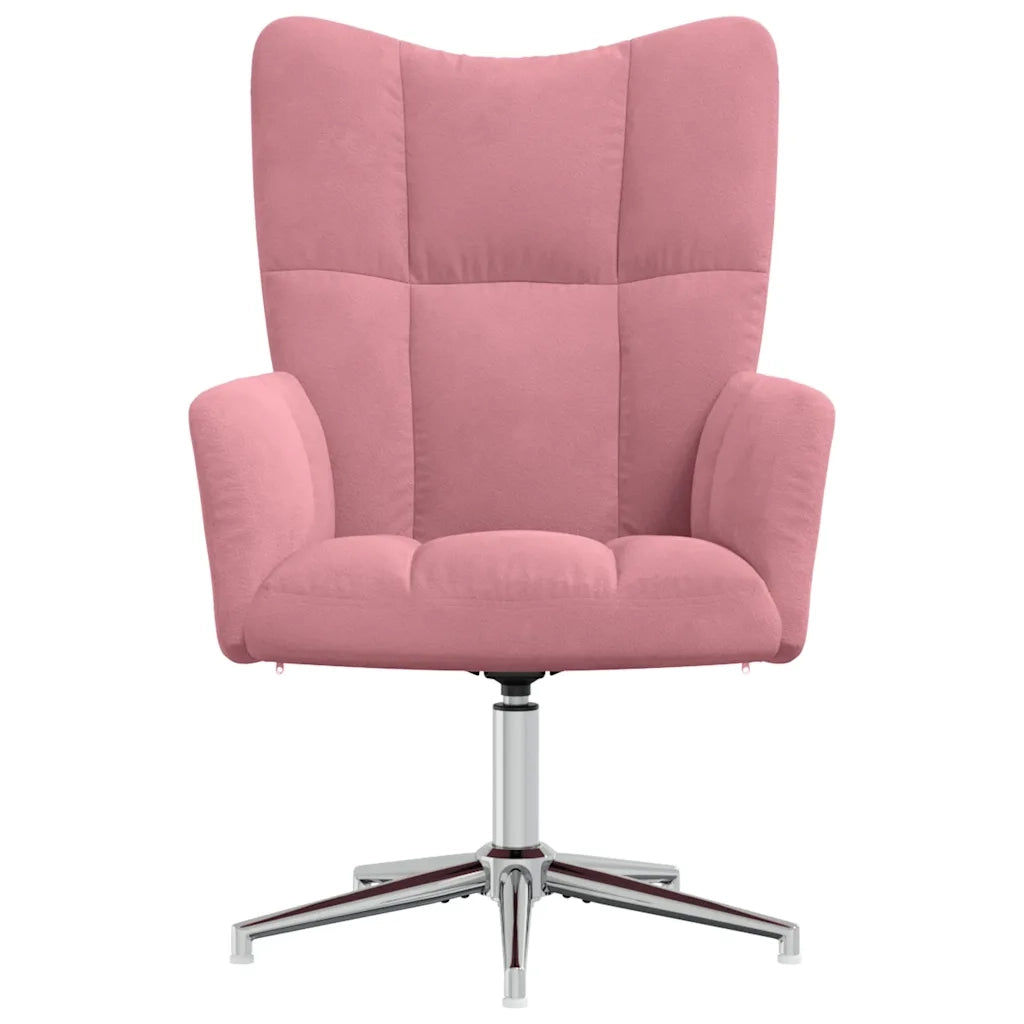 Sedia Relax Rosa in Velluto 328121