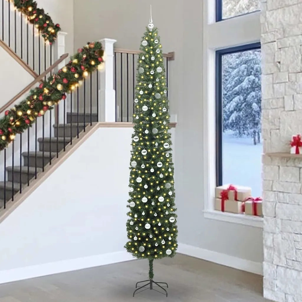 Albero di Natale artificiale con 300 LED Verde 300 cm
