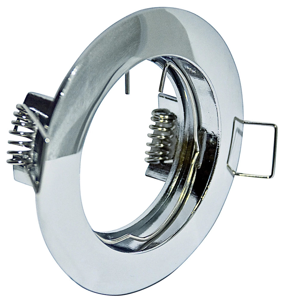 Faretto Incasso Run Tondo Alluminio Cromo 1 Luce Gu10