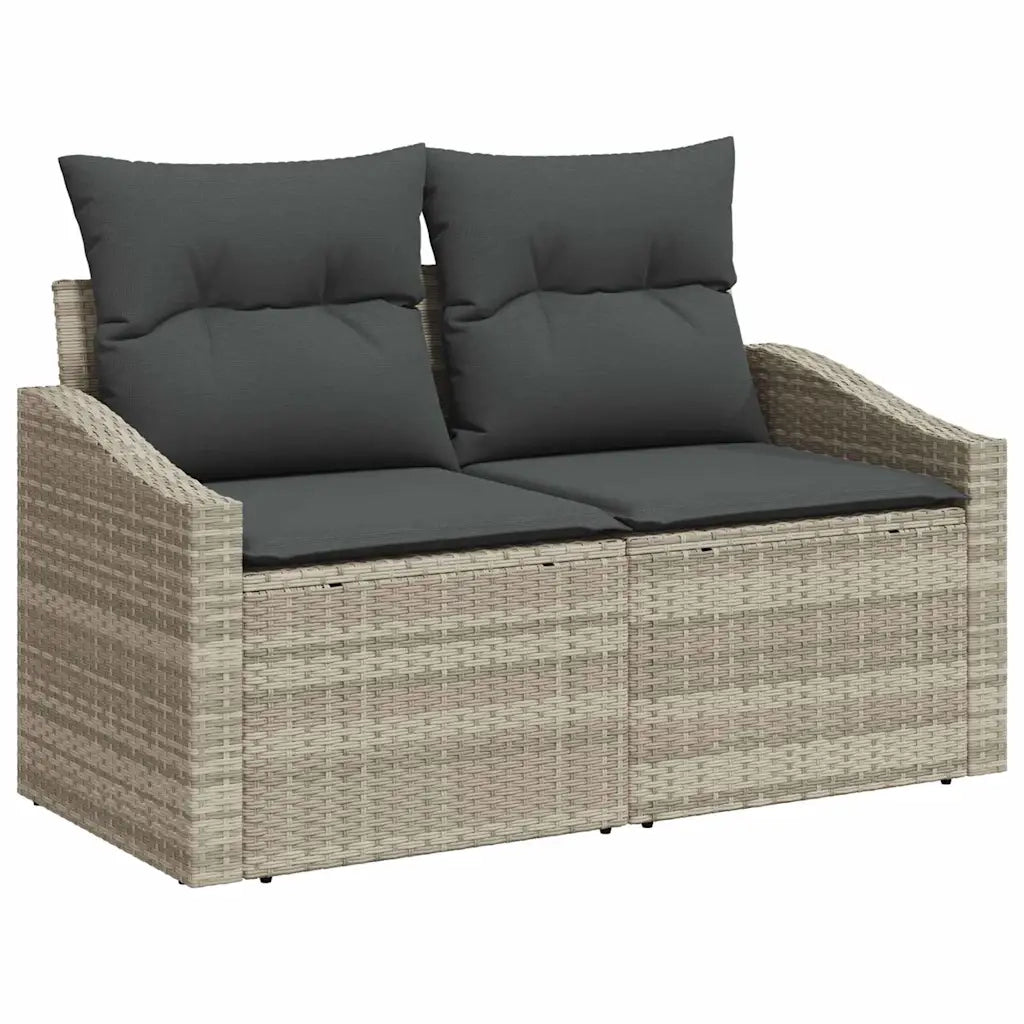 Set di divani 9 pcs Grigio chiaro e grigio scuro polyrattan 3355331