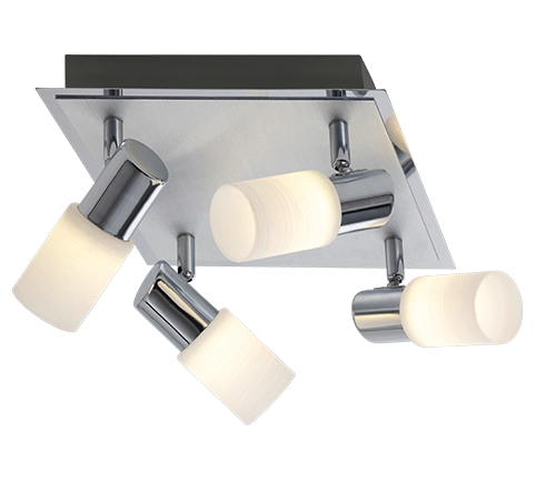 Plafoniera 4 Luci Spots Led Interno 4 W Interno Clapton GD Trio