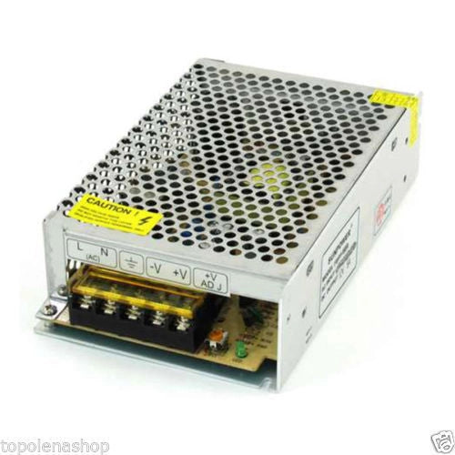 ALIMENTATORE TRASFORMATORE 220V STABILIZZATO 12V TRIMMER PER LED TELECAMERA Trimmer 5A