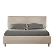 Letto Matrimoniale 160x200 cm con Rete e Contenitore Sleeper Sabbia