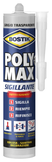 Bostik Polymax Sigillante Grigio Trasparente Ml 280