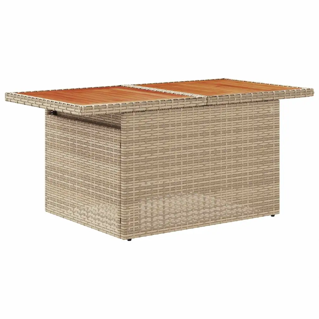 Set Divano da Giardino con cuscino 6 pcs Beige polyrattan 3359963