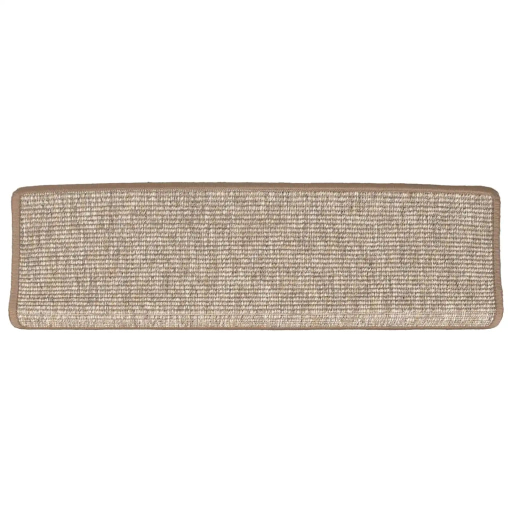Tappetini per scale 15 pz 65x21x4 cm Marrone chiaro 326910