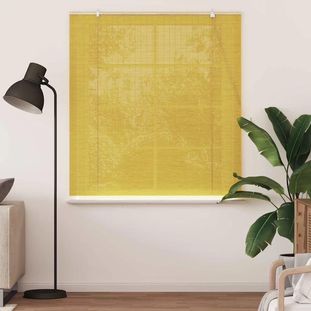 Tenda a rullo Giallo 150 x 160 cm Bambù 42006876