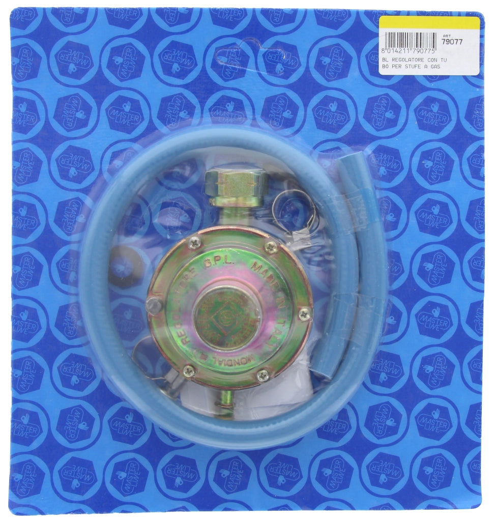 BL REGOLATORE CON TUBO PER STUFE A GAS- 2,0 blister