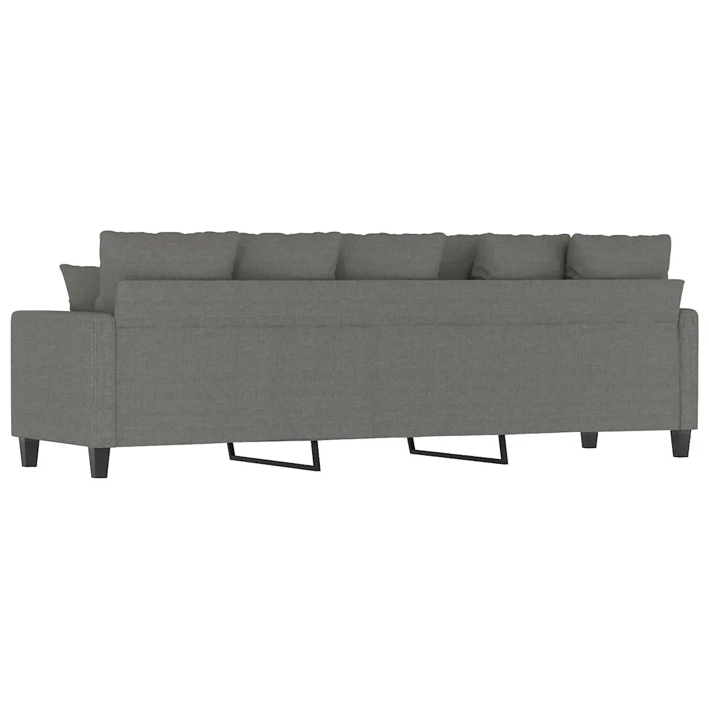 Divano a 3 Posti Grigio Scuro 210 cm in Tessuto 348848
