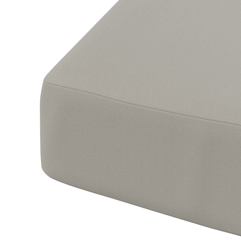 Cuscini per Sedia in 4 Pezzi SOEST 4 pz 100% Poliestere Grigio 945204