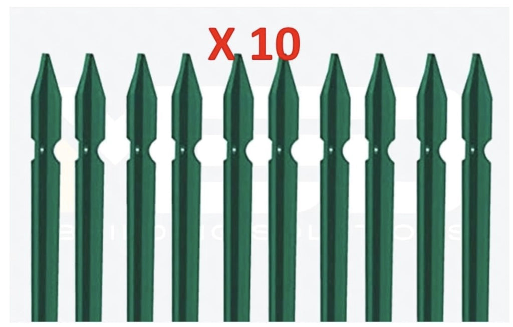 10 pz paletto per recinzione cm225-mm35x35x3,0