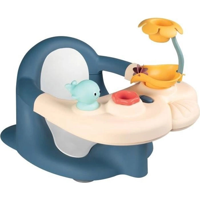 2 in 1 piccolo bagno smolito - tabella di attività regolabile - fissaggio mediante ventosa - adatto a superfici lisce - blu