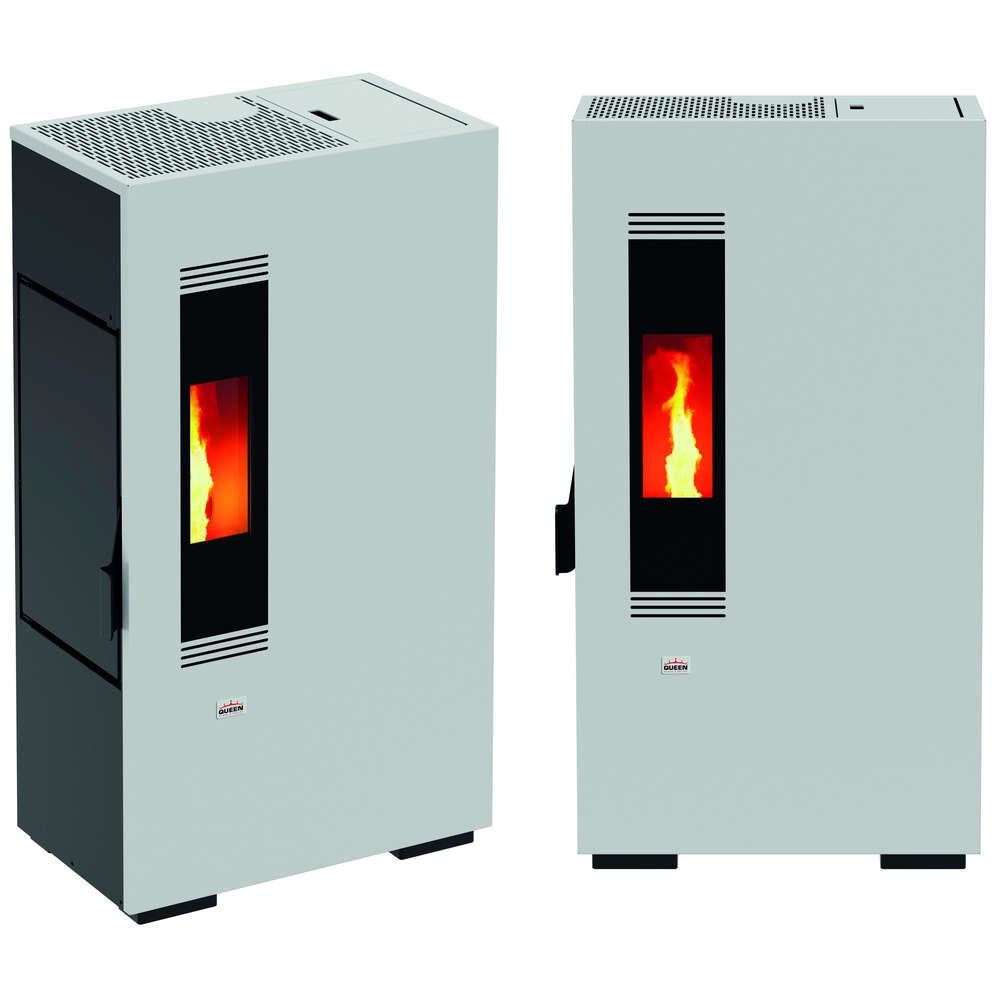 Stufa a Pellet Queen Slim 5 Compatta 4,14 kW/h Colore: Bianco