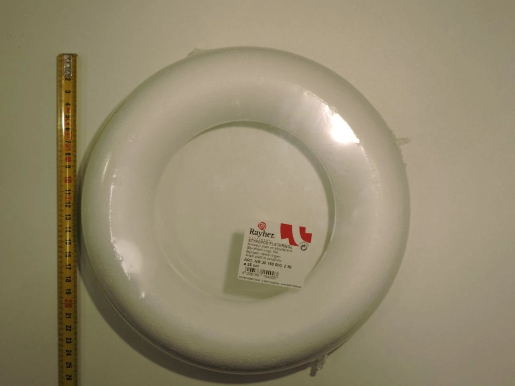 Anelli piatti polistirolo 25 cm
