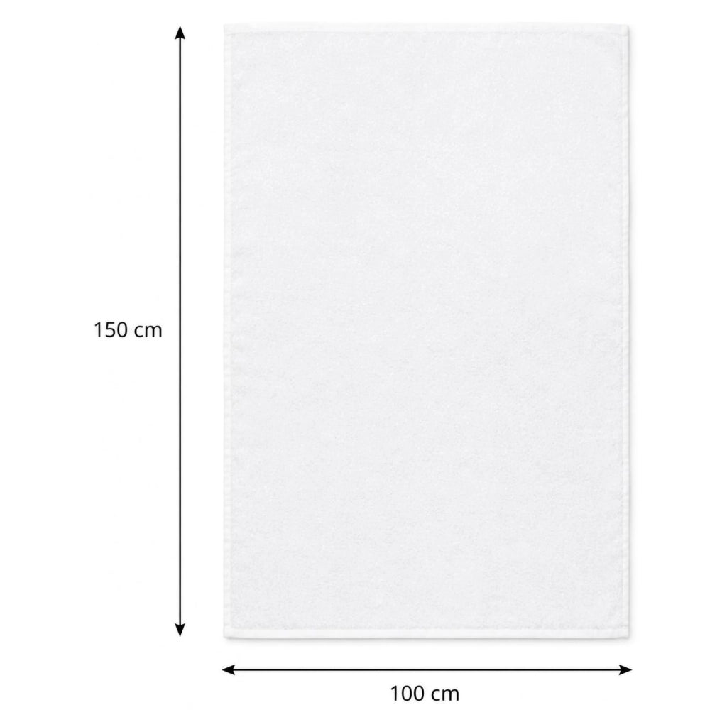 Sazalo, Telo Bagno 100% Cotone Reversibile, Beige Crema
