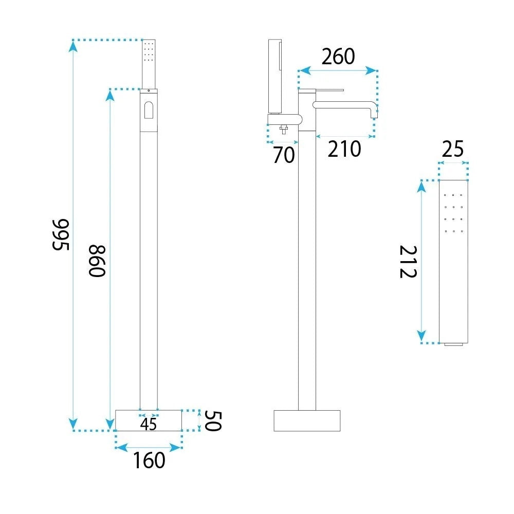 Rubinetto Indipendente Rea Clif Brush Nickel