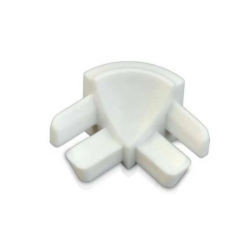 Raccordo per sguscio in plastica bianco : Modello - ESTERNO H8MM