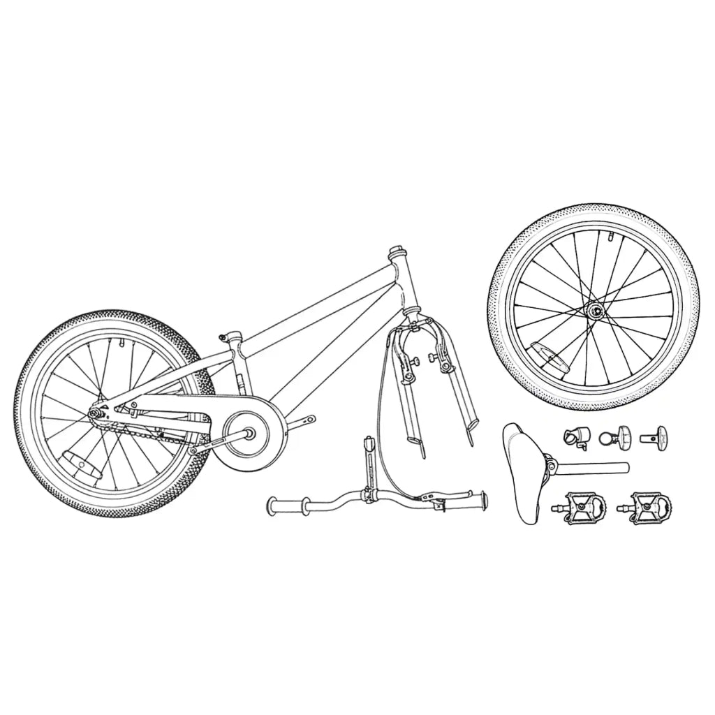 BMX 16 Pollici per 5-8 anni Nero 42009737