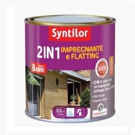2 in 1 impregnante e flatting  bianco lucido  0,5 lt
