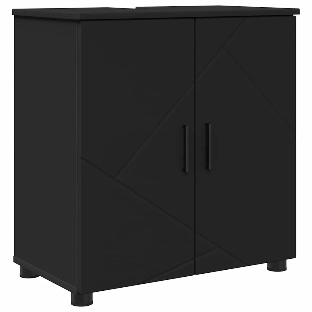 Set di mobili per il bagno Montaggio a parete 5 pcs Nero